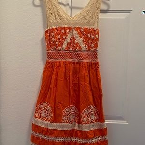 Fun and stylish orange dress